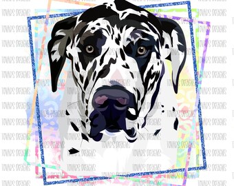 Great Dane Png Designs, Digital Art, T Shirt Designs, Printable Wall Art, Digital Download, Great Dane Png, Sublimation png, png designs