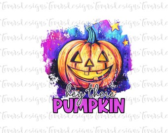 Watercolor Jack O Lantern PNG: Halloween Pumpkin Sublimation (Digital Download)