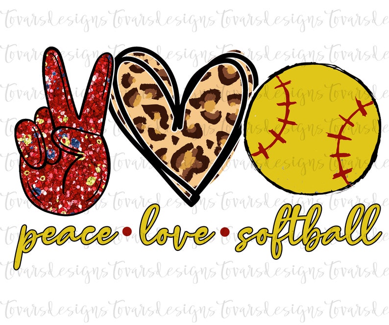 Free Free 143 Peace Love Softball Svg SVG PNG EPS DXF File