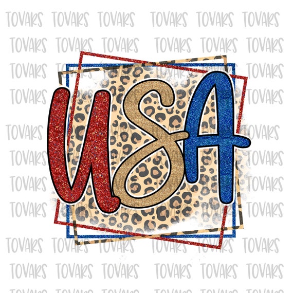 Sublimation png d'imprimé léopard des États-Unis, quatrième - Main Image