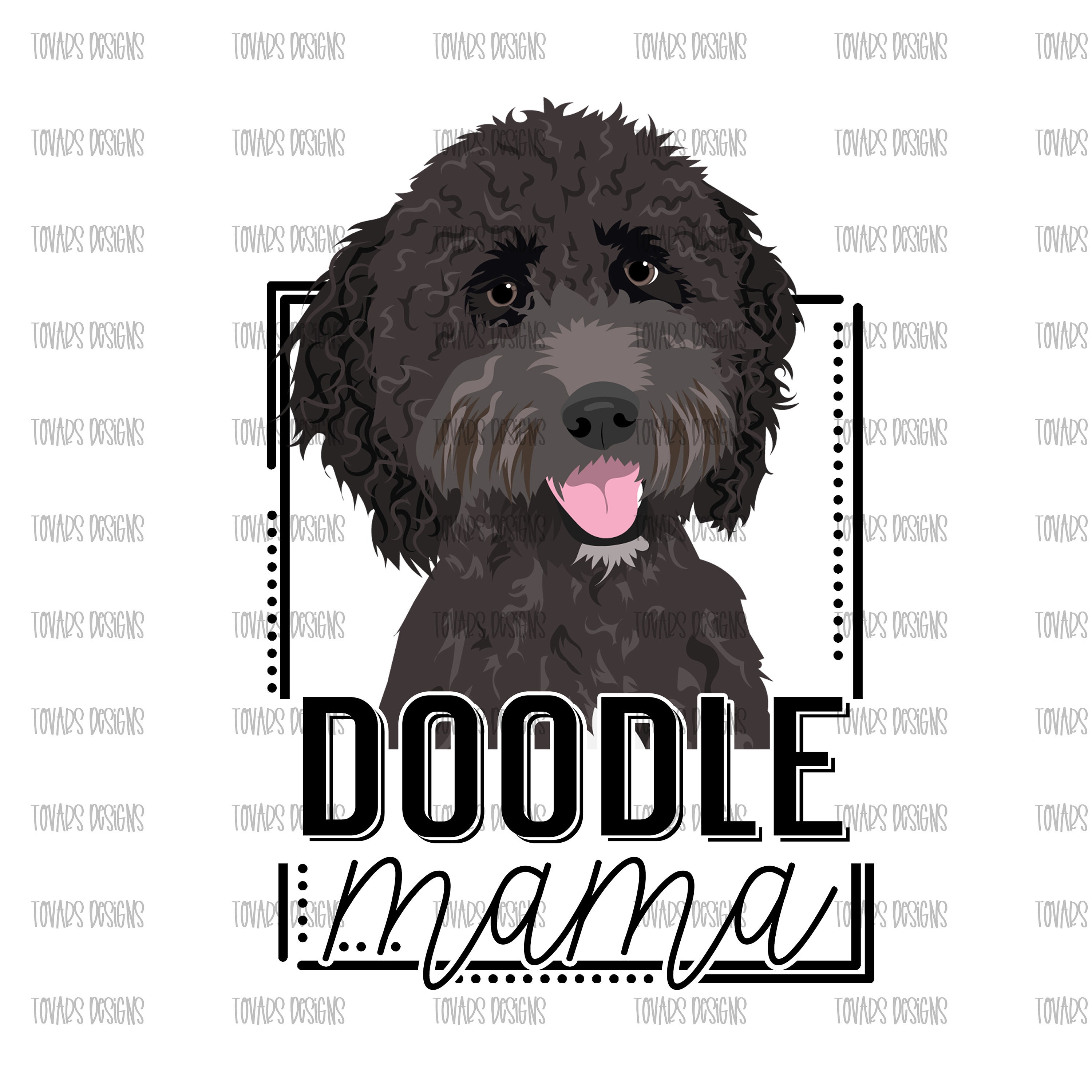 Doodle Mama PNG: Doodle Dog Sublimation Design (digital Download) - Etsy