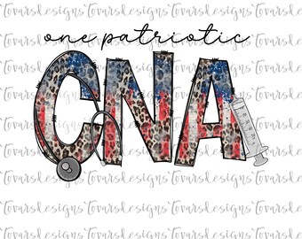 Patriotic CNA Design: 4th of July PNG File (Digital Download)
