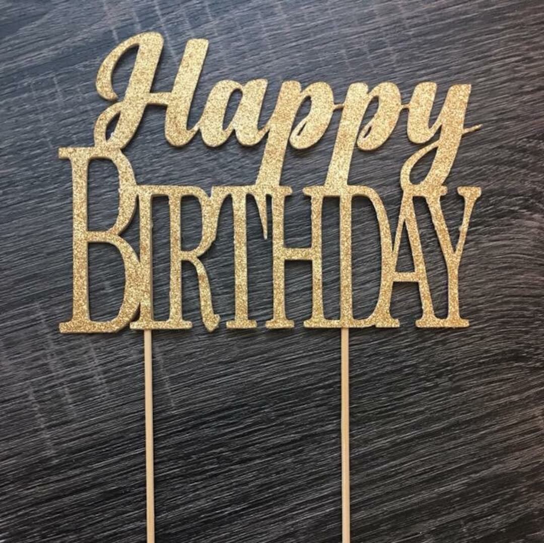 Happy Birthday Cake Topper - Etsy