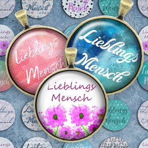 132-Digital Collage Sheet 1 inch Round Image Favorite person 25 mm bottle cap images Circle Pendant Instant Download Jewelry Making image 1