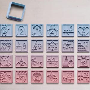 Advent calendar cookie cutters | Cookie cutters | Cookie cutters | Cookie cutters | Cookie mold | Advent cookie cutters