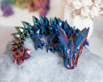 Baby Crystal Dragon fully movable | Fidget toy | Anti-stress toy | Sensory toy | Fidget toy | Stimming toy