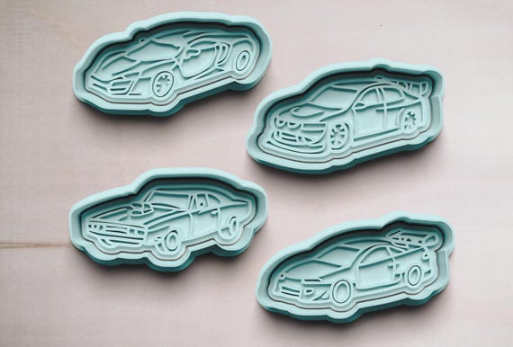 Rennflitzer Keksausstecher | Ausstecher | Cookie Cutters | Ausstechform | Keksform | Plätzchenform | Rennauto Formen | Sportwagen