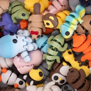 Mini Flexi Animals Wiggliez | Anti-Stress Toy | Stimming Toy | Desk Toy | Autism | Mindfulness | Therapy Toy