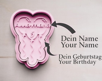 Personalized cookie cutters | Cookie cutters with desired name | Cookie cutter | Birthday cookies | Cookie shape with desired name | Cookies with name