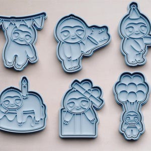 Sloth Birthday Cookie Cutter | Cookie Cutters | Cookie Cutter | Cookie Mold | Cookie Cutter | Lazy Gift