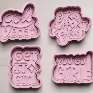 Girl Power Cookie Cutters | Cookie Cutters | Cookie Cutter | Girl Power Motifs as Cookie Mold | Feminism Gift