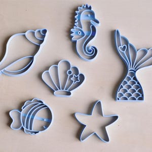Beach Cookie Cutters | Cookie Cutters | Cookie Cutter | Cookie Mold | Cookie Mold | Cookie Cutters | Mermaid Tail