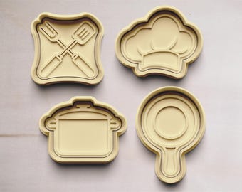 Chef Cookie Cutter | Cookie Cutters | Cookie Cutters | Cookie Cutter | Cookie Mold | Chef Gift | Chef Cookies | Kitchen Helper Gift