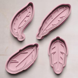 Feathers cookie cutters | Cookie cutters | Cookie cutters | Cookie cutters | Cookie molds | Feather motifs cookie cutters | Feathers cookie cutters