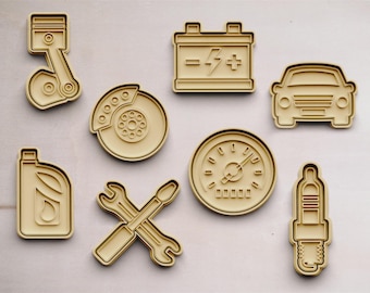 Auto Service Cookie Cutters | Cookie Cutters | Cookie Cutters | Cookie Mold | Cookie Mold | Cookie Cutters | Car Cookie Cutters