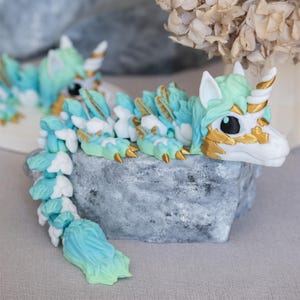 Baby Unicorn Dragon | Fully Posable Dragon | Fidget Toy | Fantasy Dragon | Decorative Dragon | Fidget Toy | Sensory Toy
