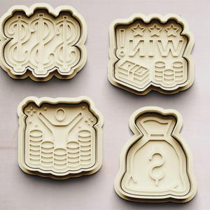 Money II cookie cutter | Cookie cutters | Cookie mold | Money symbols cookie cutter | Dollar sign cookie mold | Birthday cookies mold