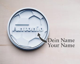 Football cookie cutter customizable | Cookie mold | Cookie cutter | Baking personalized cookies | Football mold with desired name | Football cookies