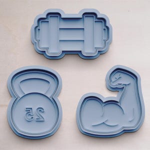 Gym Cookie Cutter | Cookie Cutters | Cookie Cutter | Cookie Mold | Cookie Cutter | Athlete Gift | Bodybuilder
