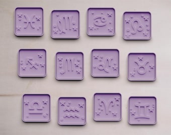 Cortadores de biscoito do zodíaco | Cortadores de biscoitos | Cortadores de Biscoitos | Cortador de biscoitos | Molde para biscoitos | Molde para biscoitos | Formas do zodíaco |
