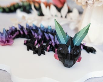 Baby Crystal Dragon fully movable | Fidget toy | Anti-stress toy | Sensory toy | Fidget toy | Stimming toy
