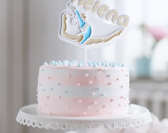 Cake topper with gymnastics motif | Cake topper for sports gymnastics | Gymnast gift idea | Gymnastics festival cake topper | Gymnastics decoration