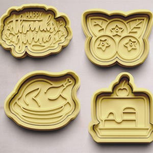 Thanksgiving II cookie cutter | cookie cutter | cookie mold | cookie cutter | Thanksgiving motif cookies | turkey cookie cutter |