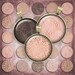 135 - Digital Collage Sheet 1 inch Round image nude gold brown pattern 25 mm 18 mm 14 mm 12 mm Circle Pendant Instant Download Jewelry Making 