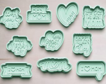 Mother's Day cookie cutters | Cookie cutters | Cookie cutter | Cookie mold | Mom gift | Mother's Day gift | Mother's Day cookies
