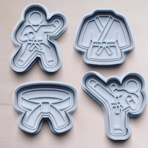 Karate cookie cutter – gift idea for karate fans and martial artists | Martial arts cookie cutters