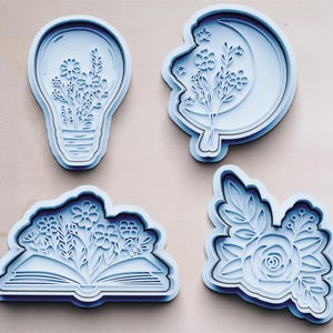 Blossom cookie cutter | Cookie cutters | Cookie cutters | Cookie cutter | Cookie mold | Cookie mold | Flower art cookie cutter