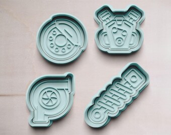 Car Parts Graduation Cookie Cutter | Cookie Cutters | Cookie Cutters | Cookie Cutter | Car Motif Cookie Cutter | Car Fan Gift