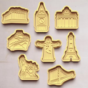 Landmark Cookie Cutters | Cookie Cutters | Cookie Cutter | Cookie Mold | Cookie Mold | Cookie Cutters | Cookie Molds