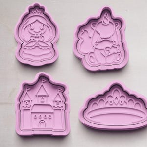 Princess cookie cutters | Cookie cutters | Cookie cutter | Cookie mold | Cookie mold | Princess shapes | Girl cookies