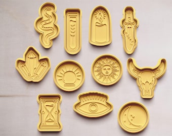 Cortador de biscoitos de tarô | cortador de biscoitos | Cortadores de biscoitos | cortador de biscoitos | Motivos de tarô para moldes de biscoitos | Cortador de biscoitos de tarô | Cortador de biscoitos de tarô