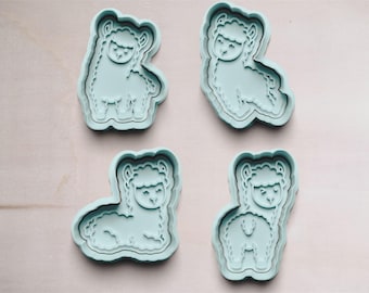 Cortador de biscoitos Lhama II | cortador de biscoitos | Cortadores de biscoitos | cortador de biscoitos | Molde para biscoito lhama | Cortador de biscoitos alpaca | Cortador de biscoitos de alpaca
