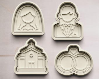 Wedding cookie cutters | Cookie cutters | Cookie cutter | Cookie mold | Cookie mold | Wedding gift | Wedding cookies