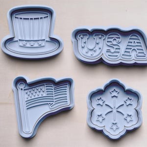 4th of July Independence Day Cookie Cutter | Cookie Cutters | Cookie Cutter | Cookie Shape | Cookie Mold | Cookie Cutters
