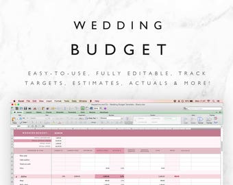 wedding guest list planner and guest list tracker excel etsy