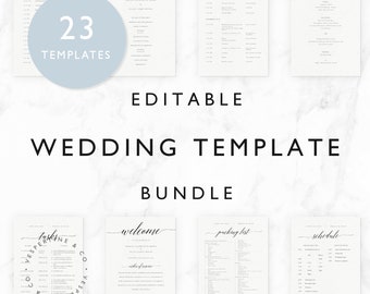 wedding timeline etsy