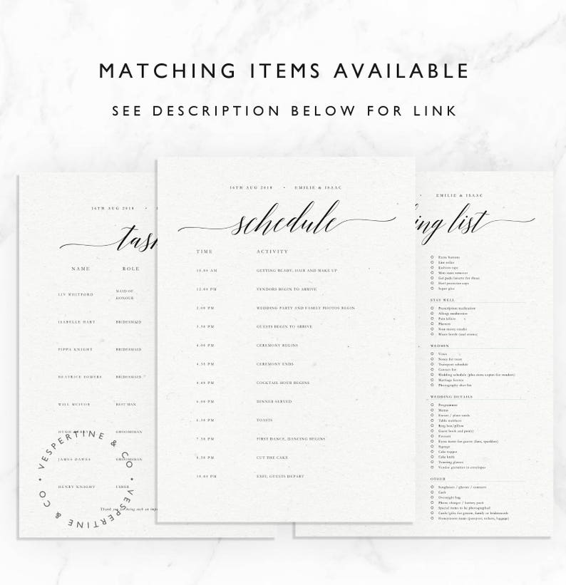 Morning wedding timeline information