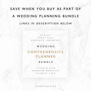 Wedding Guest List Planner and Guest List Tracker Excel Spreadsheet Google Sheets Wedding RSVP tracker, Guest Spreadsheet Editable image 2