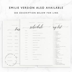 Wedding Timeline Template Bridal Wedding Day Schedule, Packing List Tasks List Editable in Microsoft Word Apple Pages Violet Suite image 6