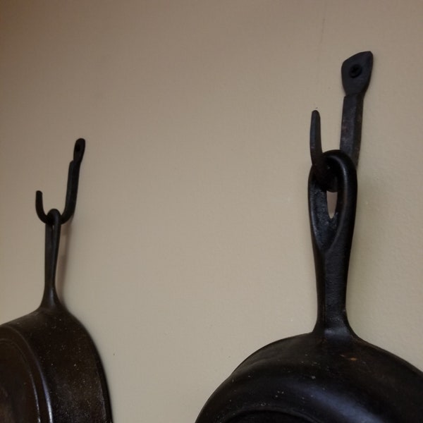Cast Iron Cookware Hooks *skillet hooks *pot hooks *kitchen hooks
