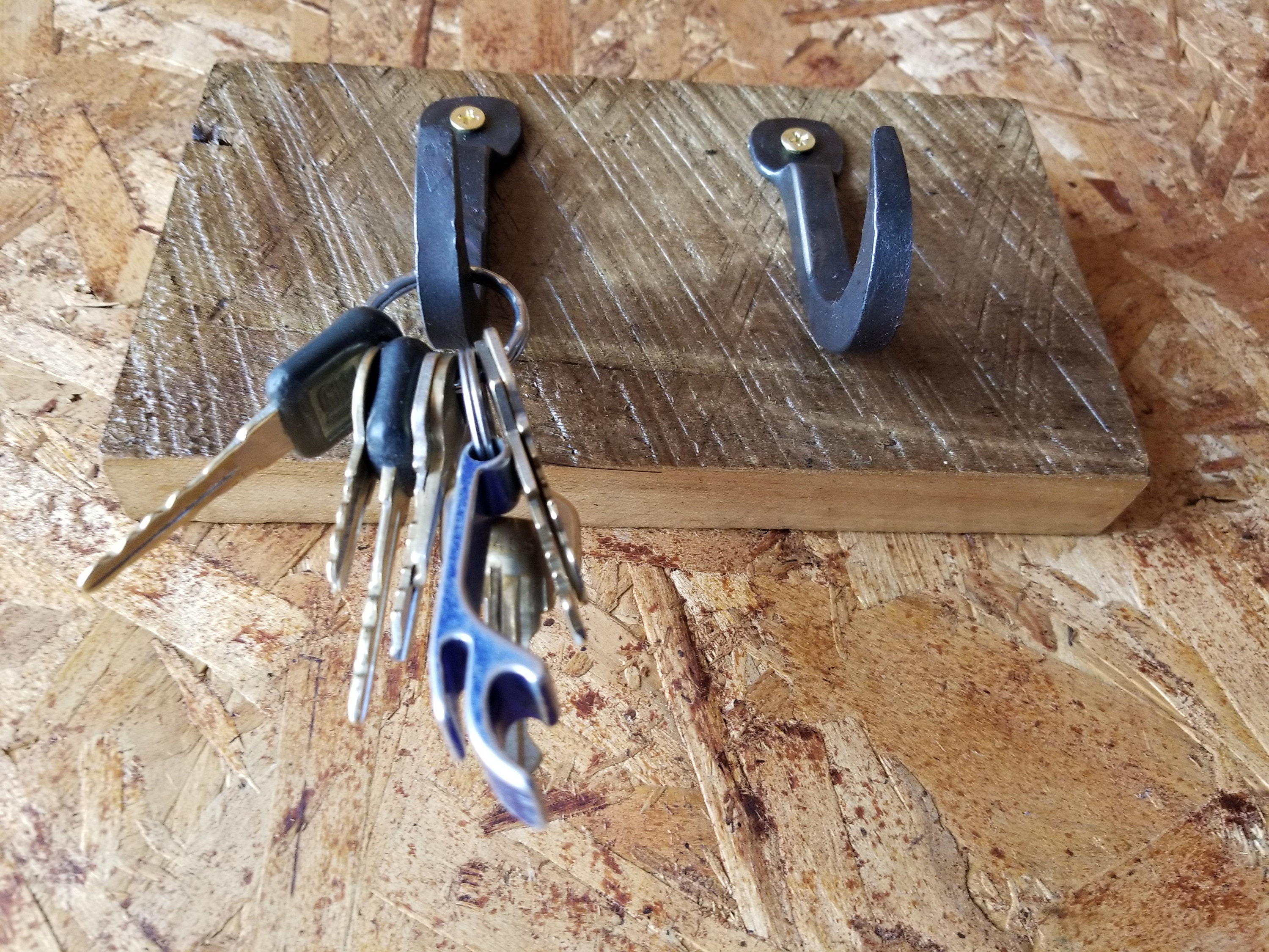 Key Rack key hooks keychain rack wood key rack Etsy