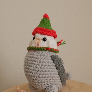 Custom Crochet Cockatiel with Festive Accessories