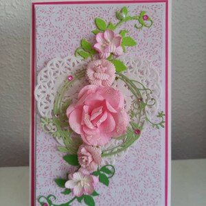 Bouquet of roses card