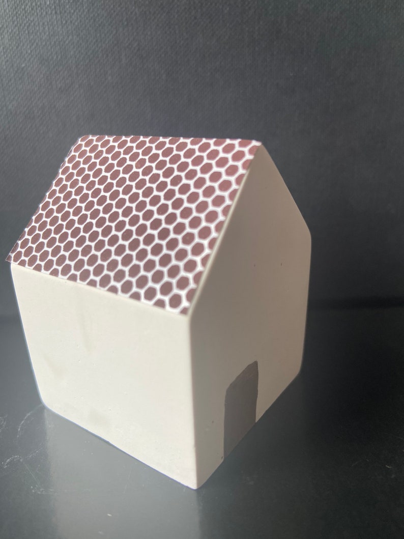 Concrete House Match Holder With Striker Etsy