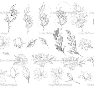 Procreate Flower Stamp, Peony Brush Set - Etsy
