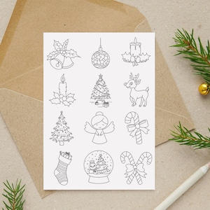 Christmas Temporary Tattoos ver.3 | Xmas Tattoos | santa Tattoos | Festival Tattoo | Fake Tattoos | Gifts  Mix Style